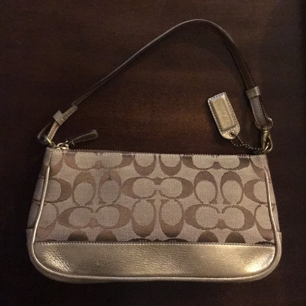 Authentic Classic Monogram Metallic Coach Purse